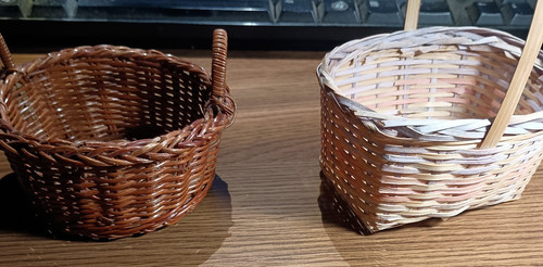 Woven mini baskets - 2, tiny